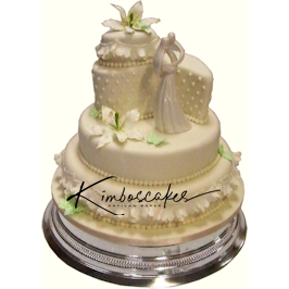 Mint Teardrop Kimboscakes Wedding Cake