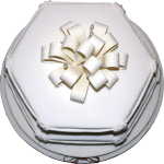 Burgundy Drape Wedding Cake - Kimboscakes Burgundy Drape Wedding Cake London