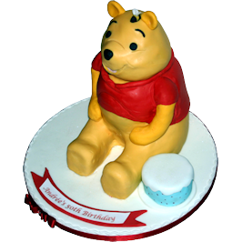 Pooh Bear Childrens Birthday Cake