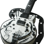 Porl Thompson Guitar Cake - Kimboscakes Porl Thompson Guitar 3D Birthday Cake Nottingham