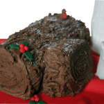 Yule Log Seasonal Christmas Cake