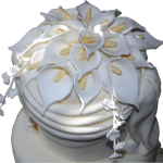 Calla Lily Tower Multi tier wedding cake Nottingham