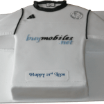 Derby county - Kimboscakes Derby Rams Football Strip Cake