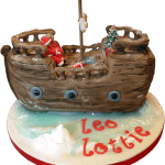 Christmas Pirates Childrens Birthday Cake