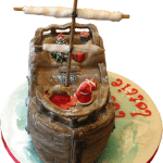 Christmas Pirates Childrens Birthday Cake