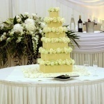 Stacked Cigarello - Kimboscakes Stacked Cigarello multi tier wedding cake derbyshire