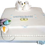 Pearl Wedding Anniversary Cake