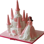 Barbie Castle Birthday Cake - Kimboscakes Barbie Castle Birthday Cake