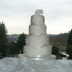 Winter snowflake wedding cake - Kimboscakes Winter snowflake wedding cake Nottinghamshire Derbyshire London
