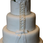 Lace Effect Wedding Dress Cake - Kimboscakes Lace Effect Wedding Dress Cake Derbyshire Nottinghamshire