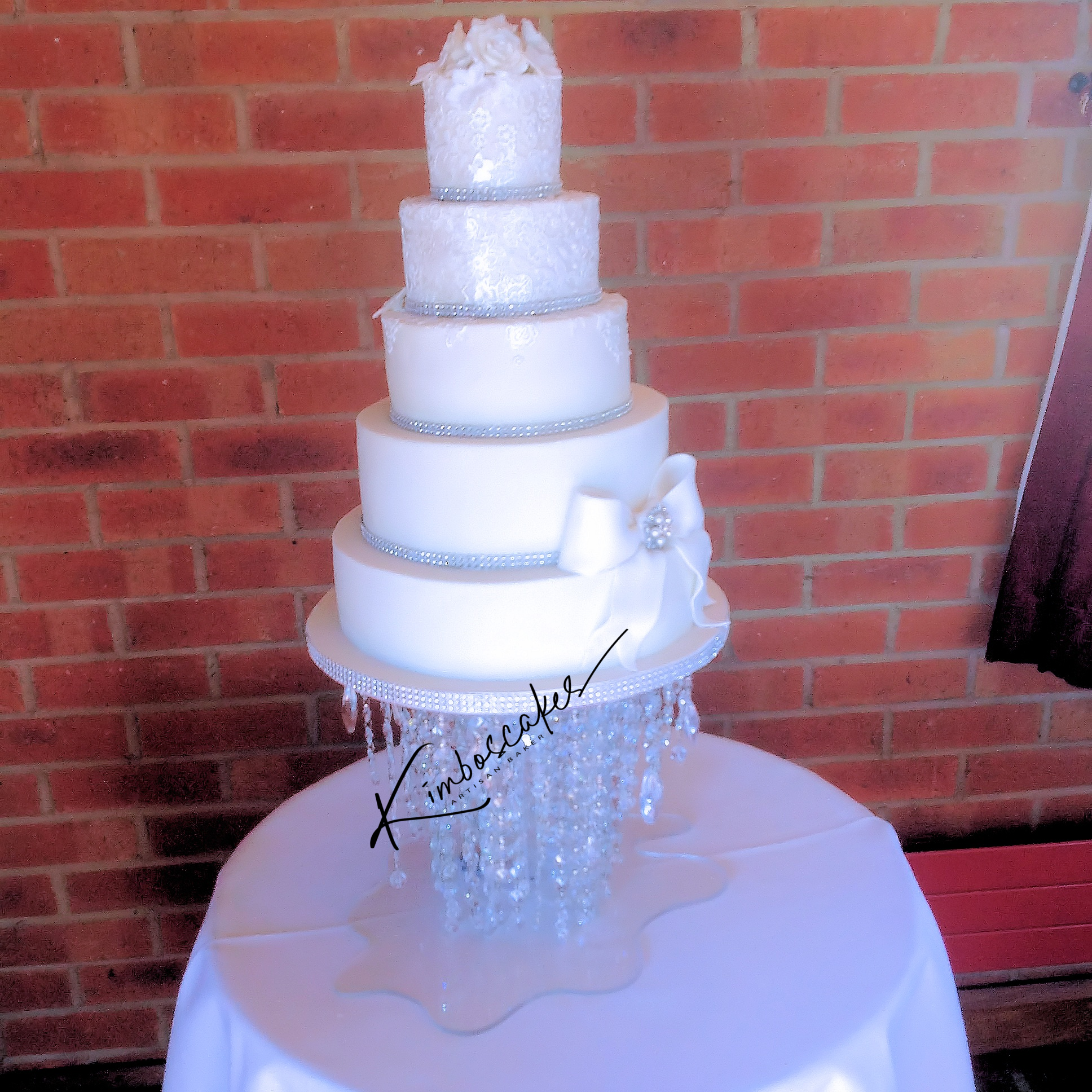 Crystal Shimmer Wedding Cake
