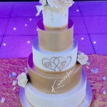 Gold Wedding Cake