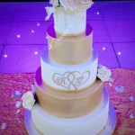 Gold Wedding Cake