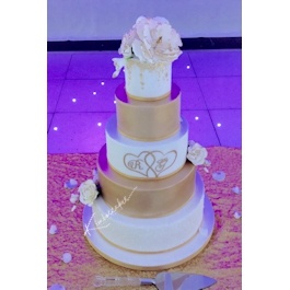 Gold Wedding Cake