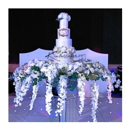 Orchid Heaven Wedding Cake