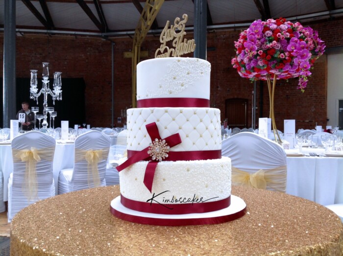 Quilted Wedding Cake