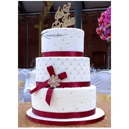 Quilted Wedding Cake