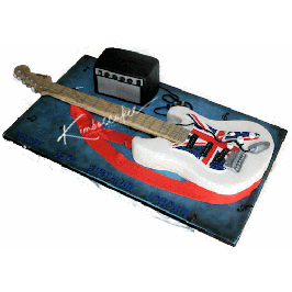 Fender Stratocaster Birthday Cake