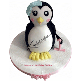 Penguin Birthday Cake